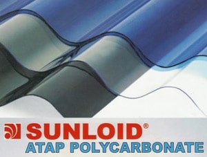 Atap Transparan Polycarbonate Sunloid